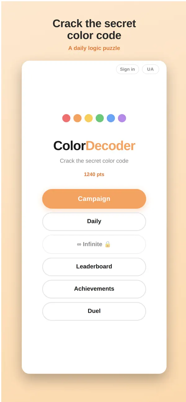 Color Decoder: Code Puzzle