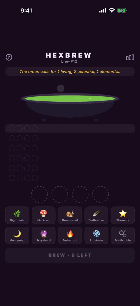 Hexbrew — Daily Potion Puzzle