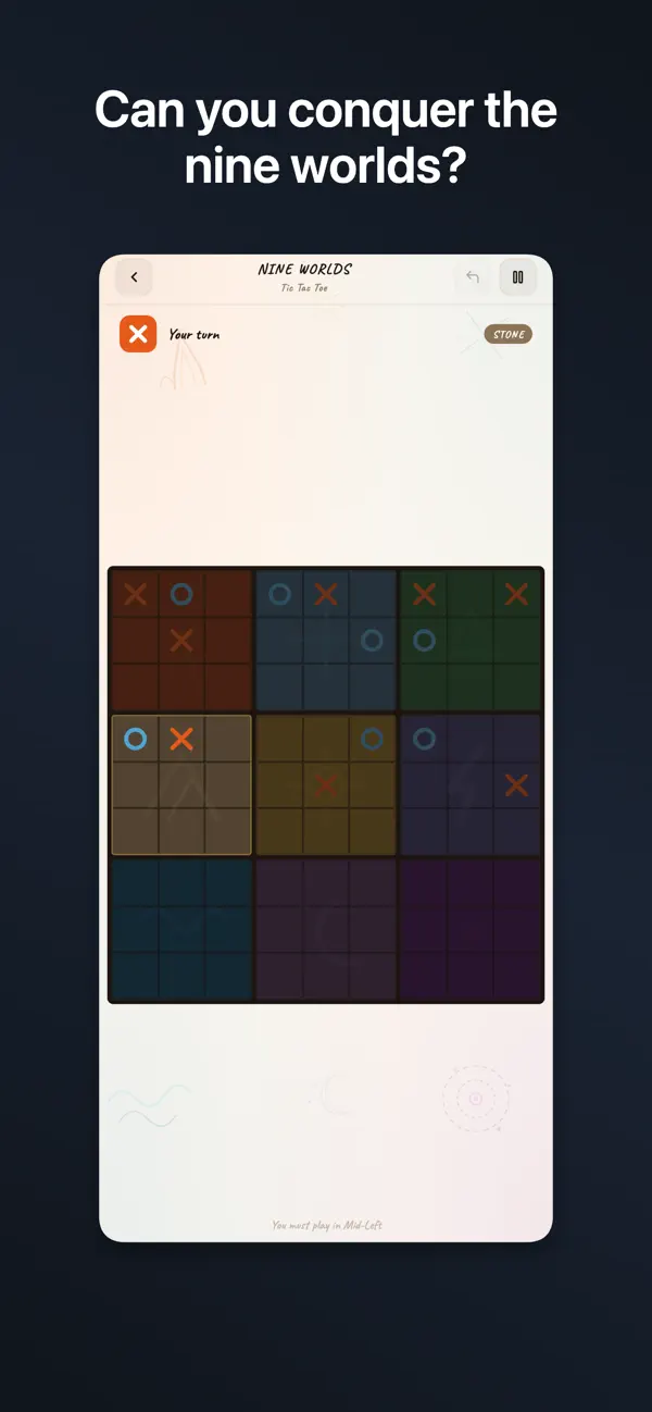 Nine Worlds: Tic Tac Toe