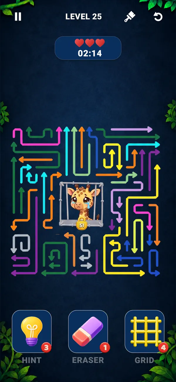 Maze Arrow Puzzle: Save Animal