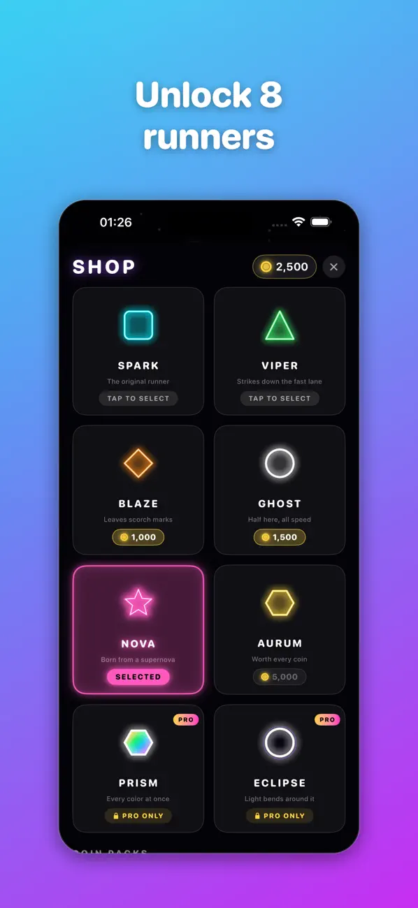 NeonRush: Endless Runner Dash