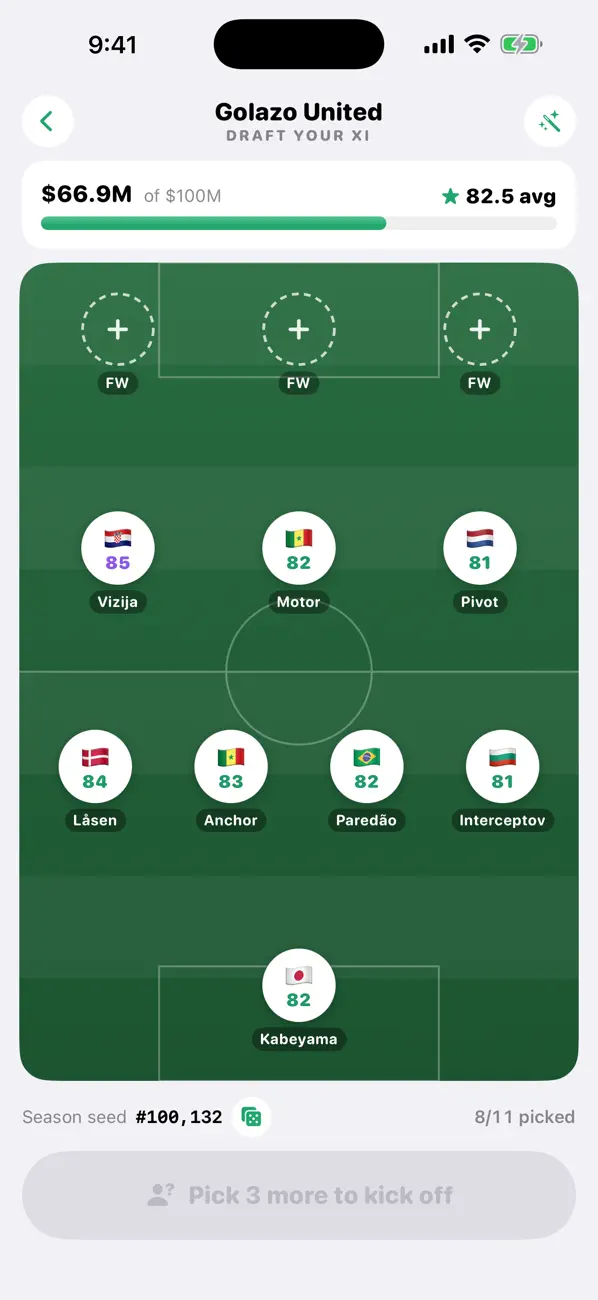 Soccer Roster Sim: Undefeated