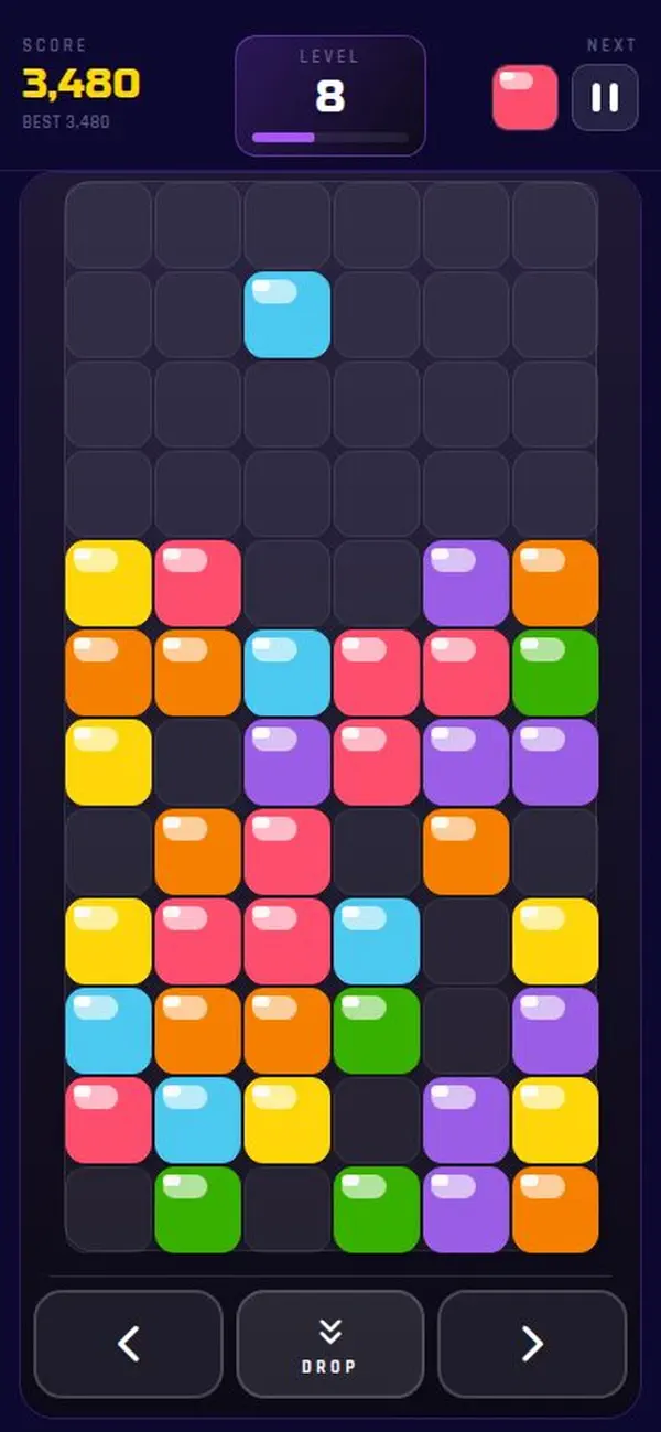 Drop Blast - Neon Color Match