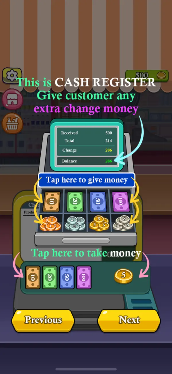 Supermarket Cashier Dash