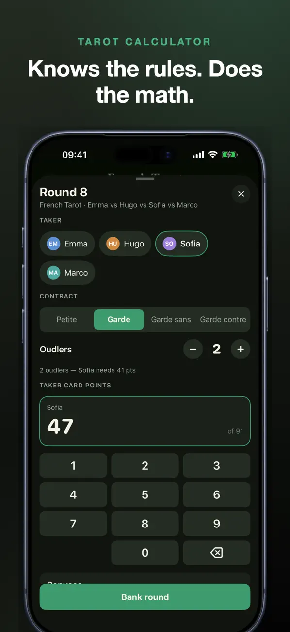 Puntia: Card Score Keeper