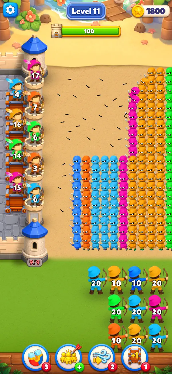 Arrow Rush: Castle defense
